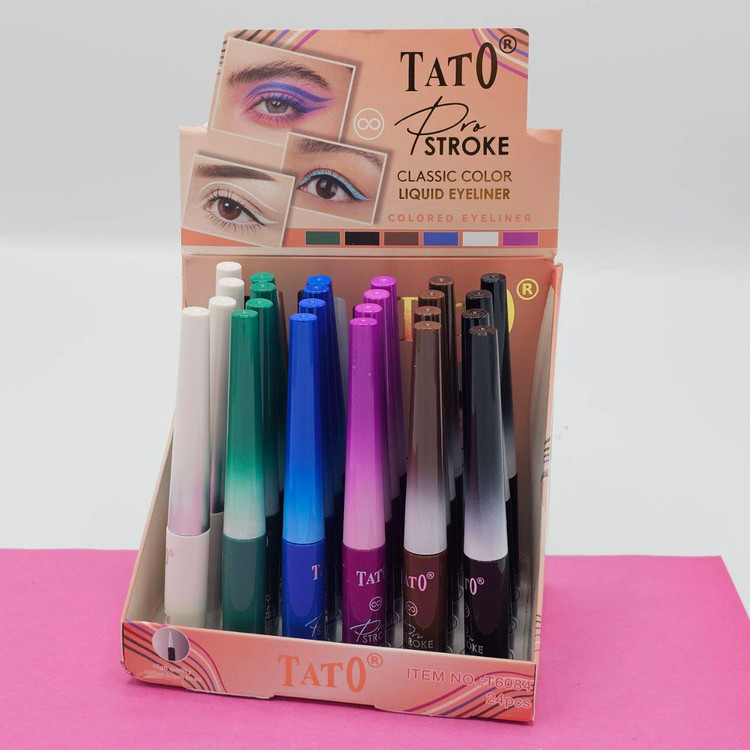 خط چشم ماژیکی رنگی تاتو