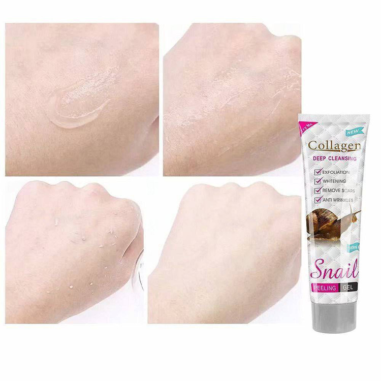 ژل لایه بردار دانه دار کلاژن حلزون
