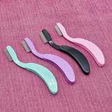 شانه مژه و ابرو کله فلزی تاشو