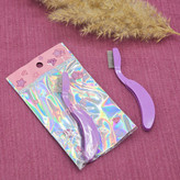 شانه مژه و ابرو کله فلزی تاشو