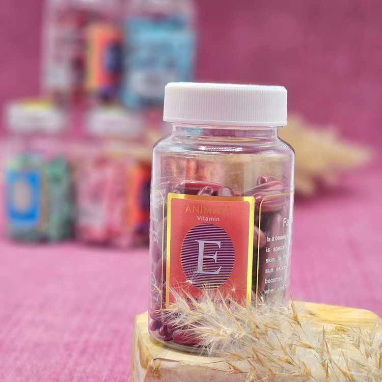 کپسول ویتامین E صورت