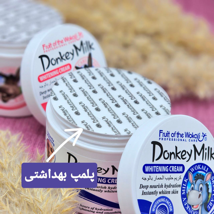 کرم سفید کننده و آبرسان شیر الاغ وکالی