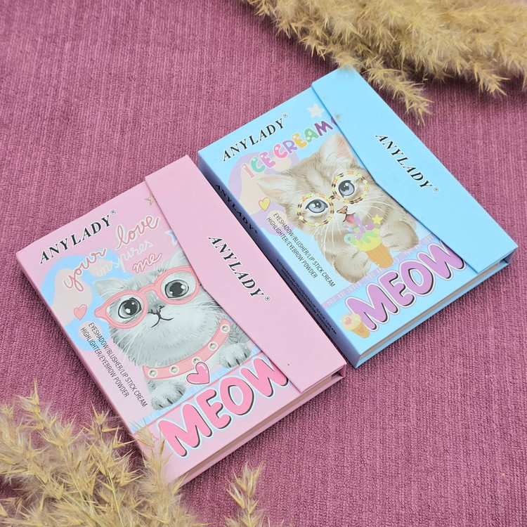 پالت سایه کیفی سایز بزرگ طرح گربه آنی لیدی