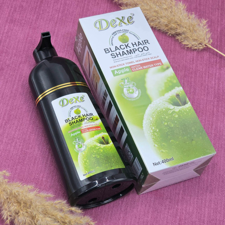 شامپو رنگ مشکی دکس با عصاره سیب