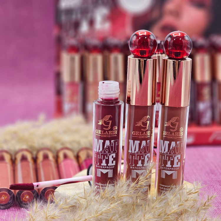 رژلب مایع ضد آب گلاریس کله مرواریدی