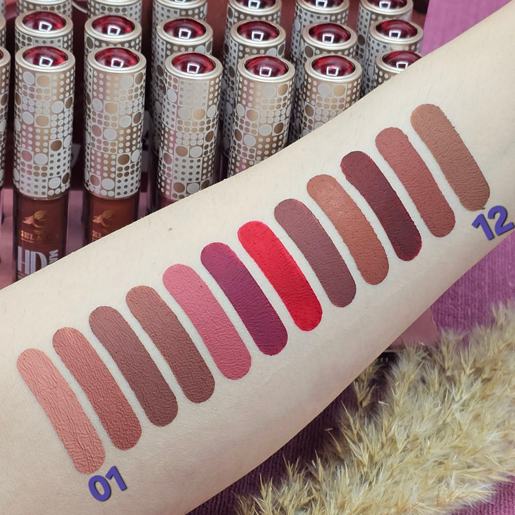 رژلب مایع ضد آب گلاریس کله سفید و طلایی