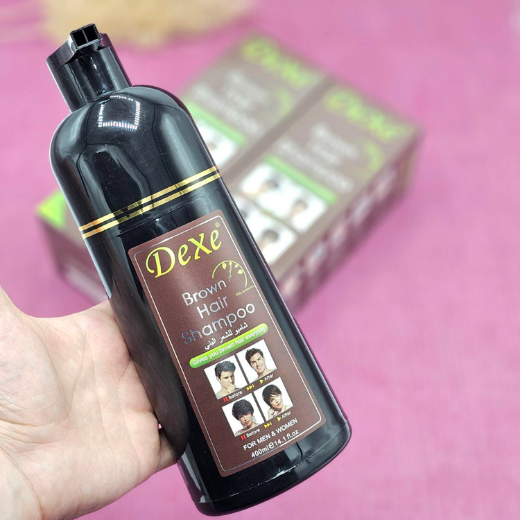 شامپو رنگ قهوهای برند دکس