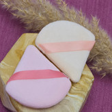 پد مثلثی حوله ای دسته دار مخصوص پنکک و پودر فیکساتور