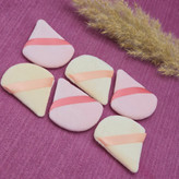 پد مثلثی حوله ای دسته دار مخصوص پنکک و پودر فیکساتور