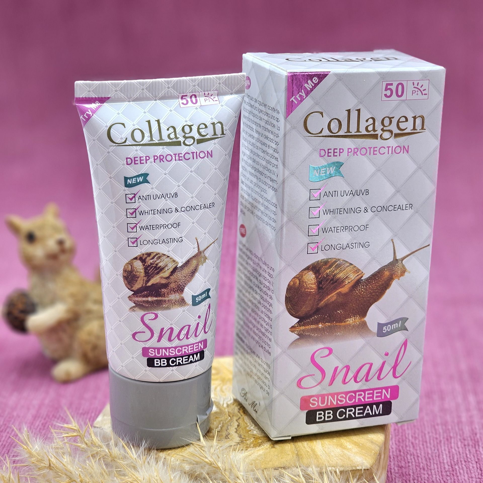 ضدآفتاب کلاژن حلزون حاوی BB کرم