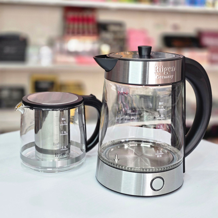 چای ساز سرهم و شیشه ای برند روگن مدل RU_1510