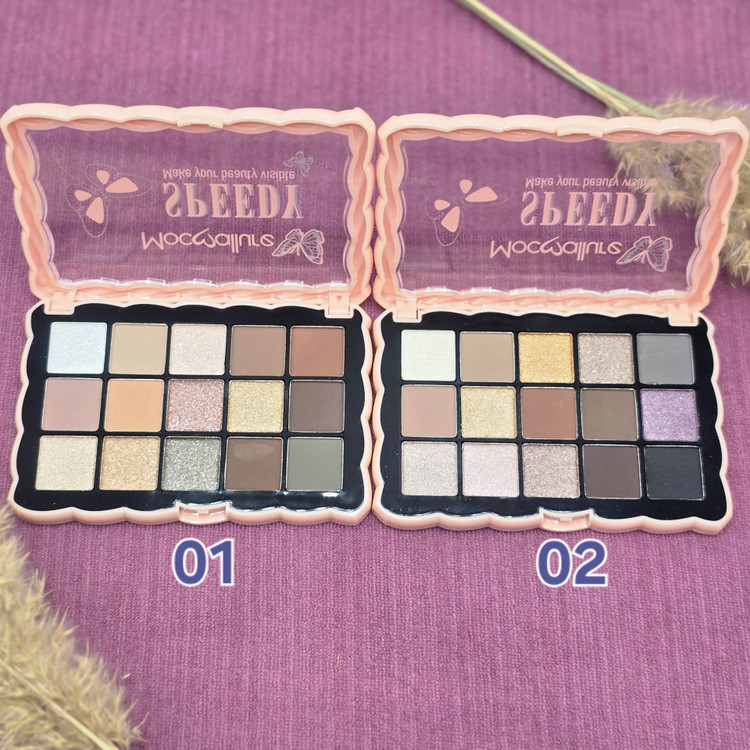 پالت سایه مات و اکلیلی 15 رنگ برند مکالر