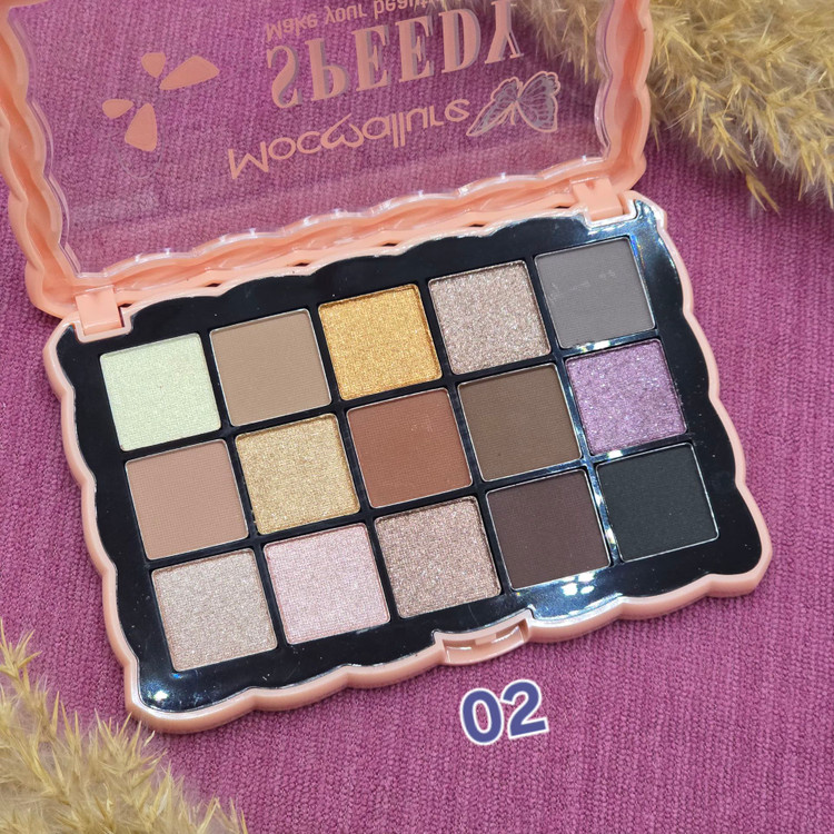 پالت سایه مات و اکلیلی 15 رنگ برند مکالر