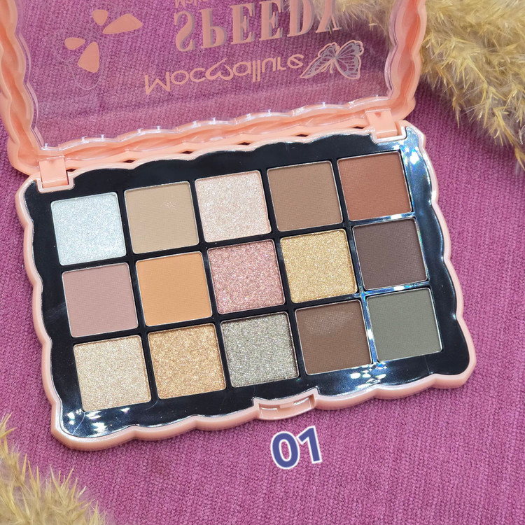 پالت سایه مات و اکلیلی 15 رنگ برند مکالر