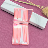 ست براش آرایشی مدل آینه دار 5 تکه با تراکم بالا