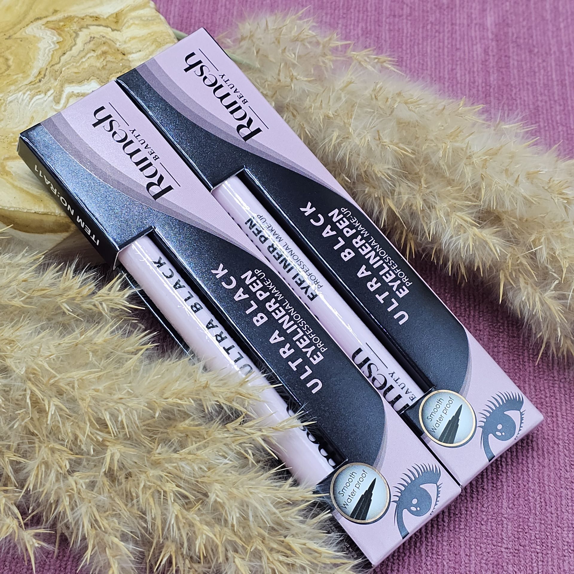 خط چشم قلمی و برس ماژیکی ضدآب برند رامش