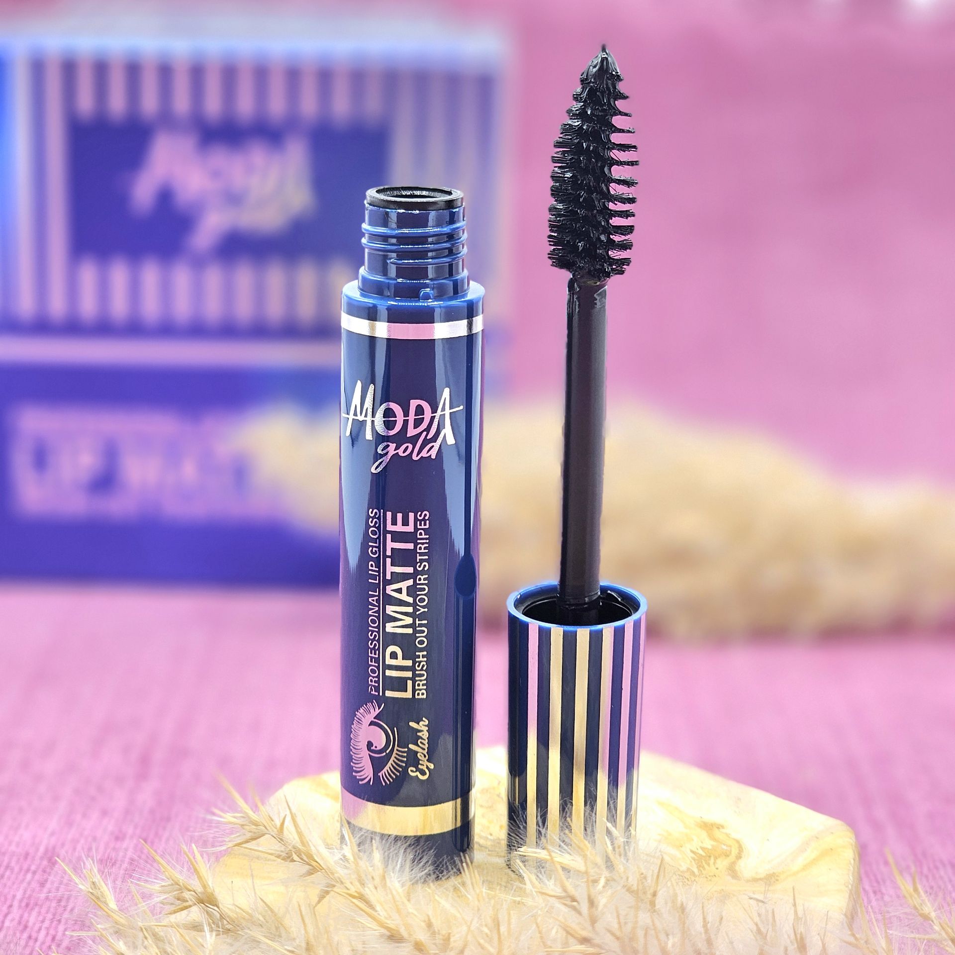 ریمل فرچه مویی حجم دهنده و خورده مژه دار پوکه آبی برند مدا