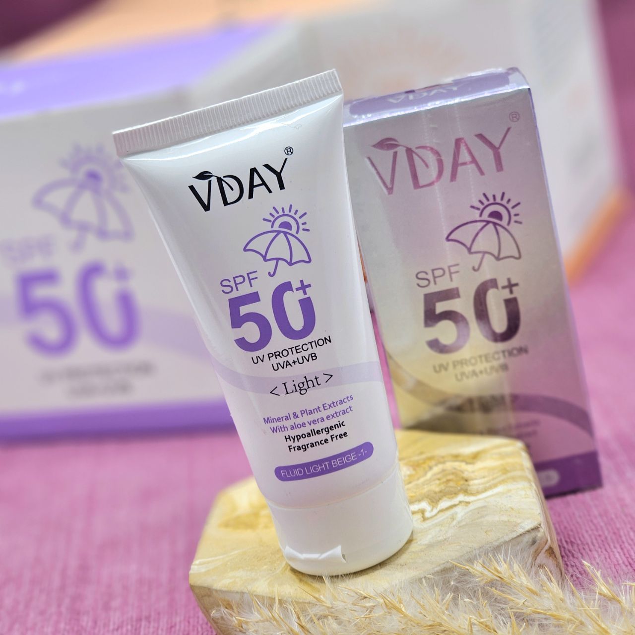 ضدآفتاب کرم پودری و گیاهی از برند ویدایی