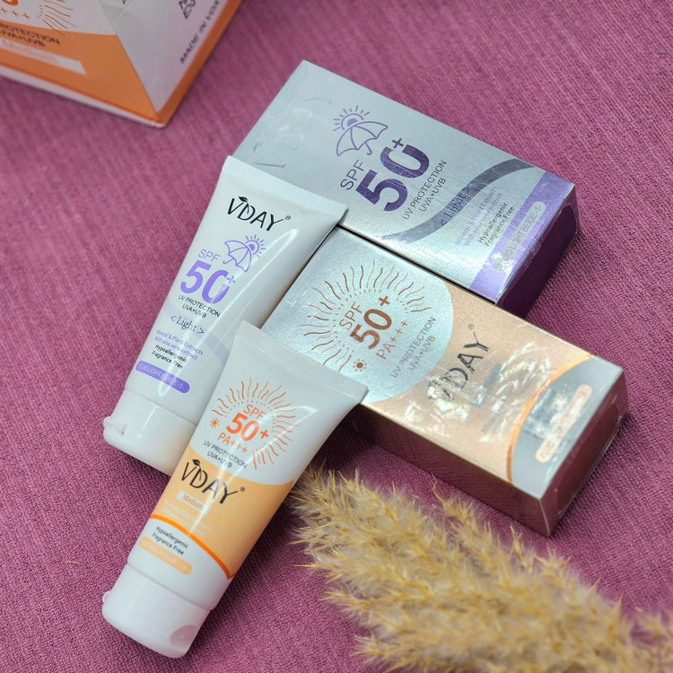 ضدآفتاب کرم پودری و گیاهی از برند ویدایی