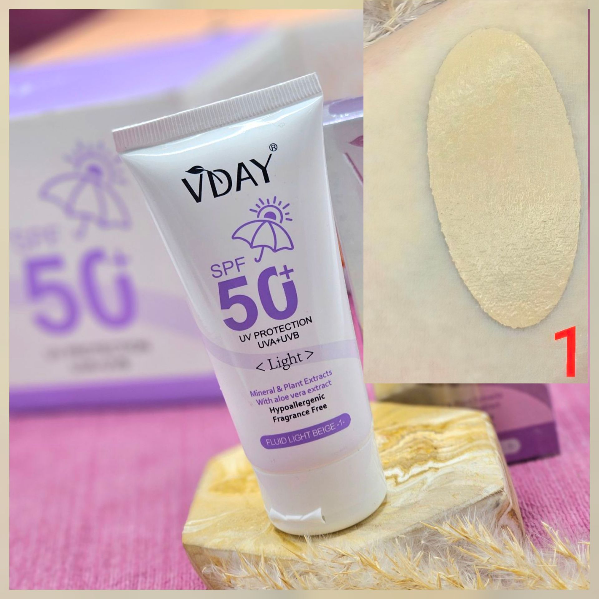 ضدآفتاب کرم پودری و گیاهی از برند ویدایی