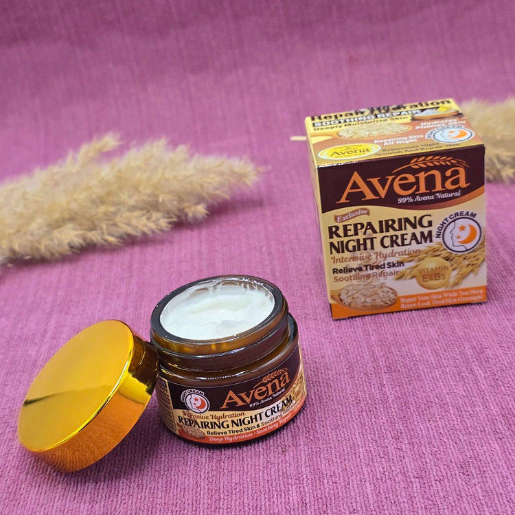 کرم ترمیم کننده و روشن کننده پوست جوانه جو دوسر برند آوینا کد 3116