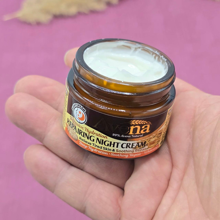 کرم ترمیم کننده و روشن کننده پوست جوانه جو دوسر برند آوینا کد 3116