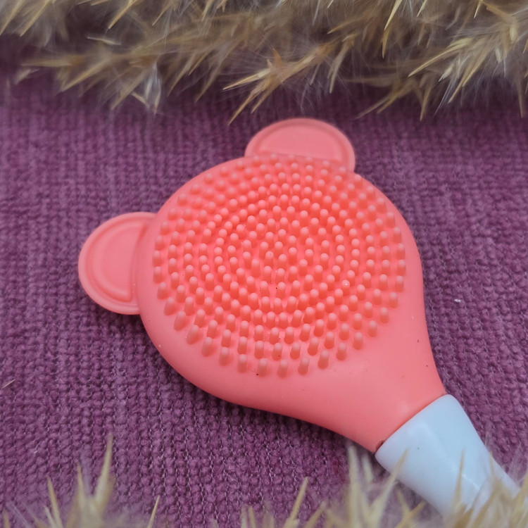 براش ماسک دوطرفه سلیکونی مدل خرس