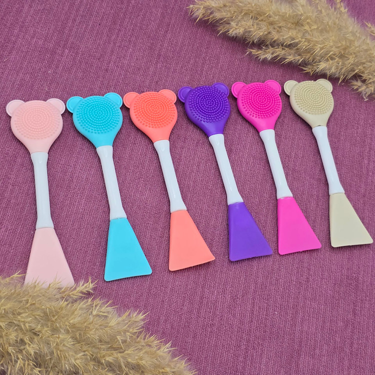 براش ماسک دوطرفه سلیکونی مدل خرس