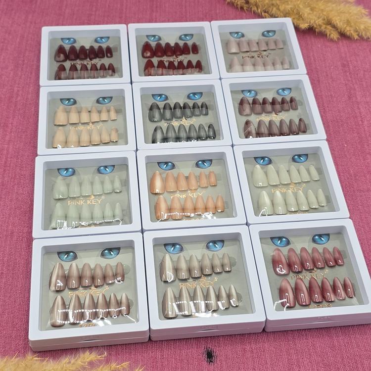 ناخن مصنوعی کله قندی مدل چشم گربه