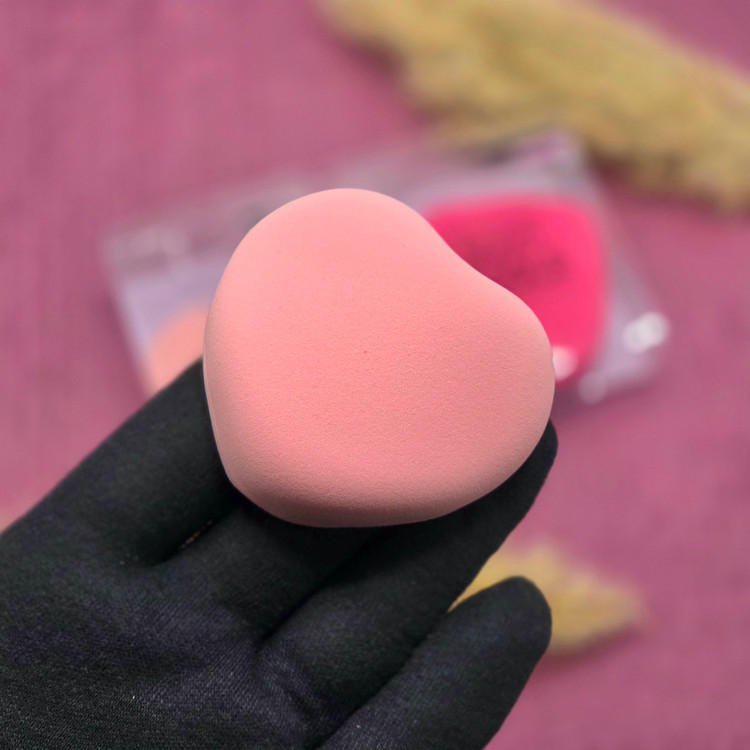 پد سامرکیک قلبی پنکک و کرم پودر