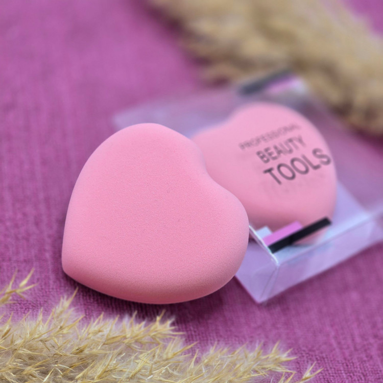 پد سامرکیک قلبی پنکک و کرم پودر