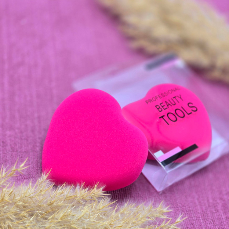 پد سامرکیک قلبی پنکک و کرم پودر