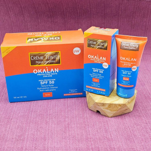 ضدآفتاب کرم پودری اوکالان با spf 50