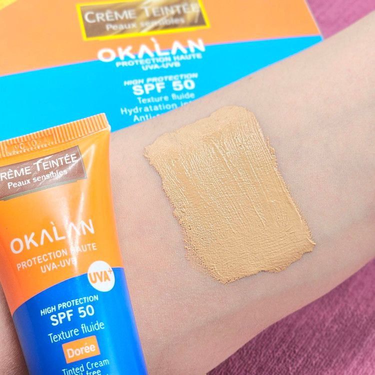 ضدآفتاب کرم پودری اوکالان با spf 50