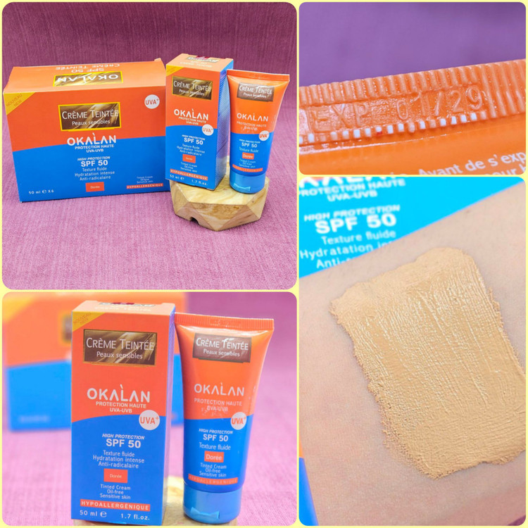 ضدآفتاب کرم پودری اوکالان با spf 50