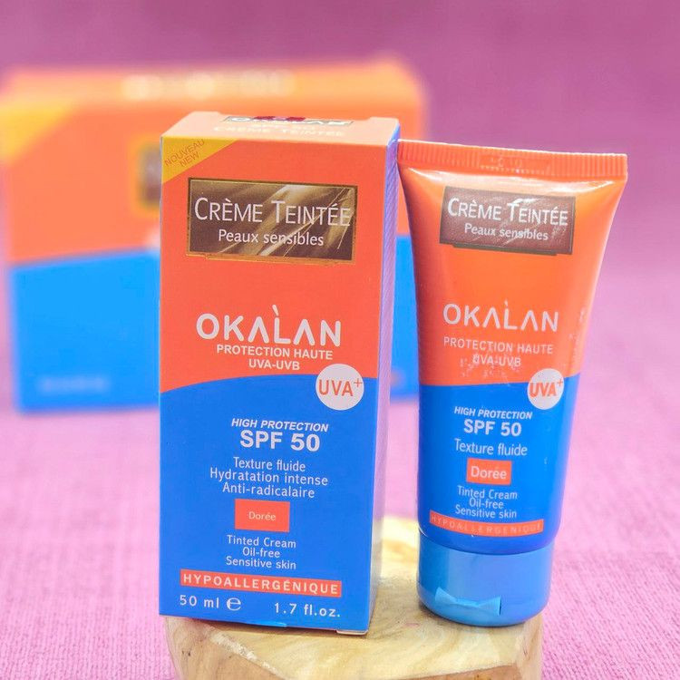 ضدآفتاب کرم پودری اوکالان با spf 50