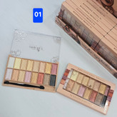 پالت سایه چشم 16 رنگ پینک کی طیف کامل نود و شاد با ماندگاری بالا کد 7829